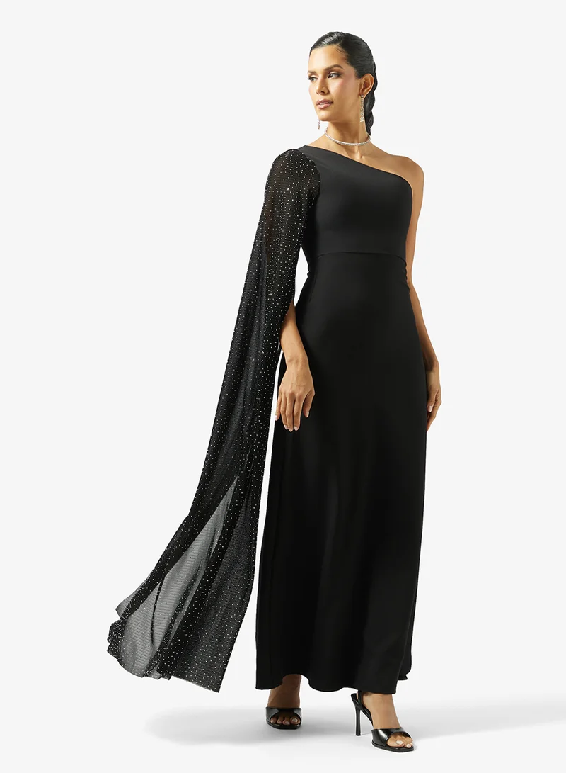 Ella Limited Edition One Shoulder Dress With Shimmer Trail